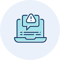 Cyber incident response icon